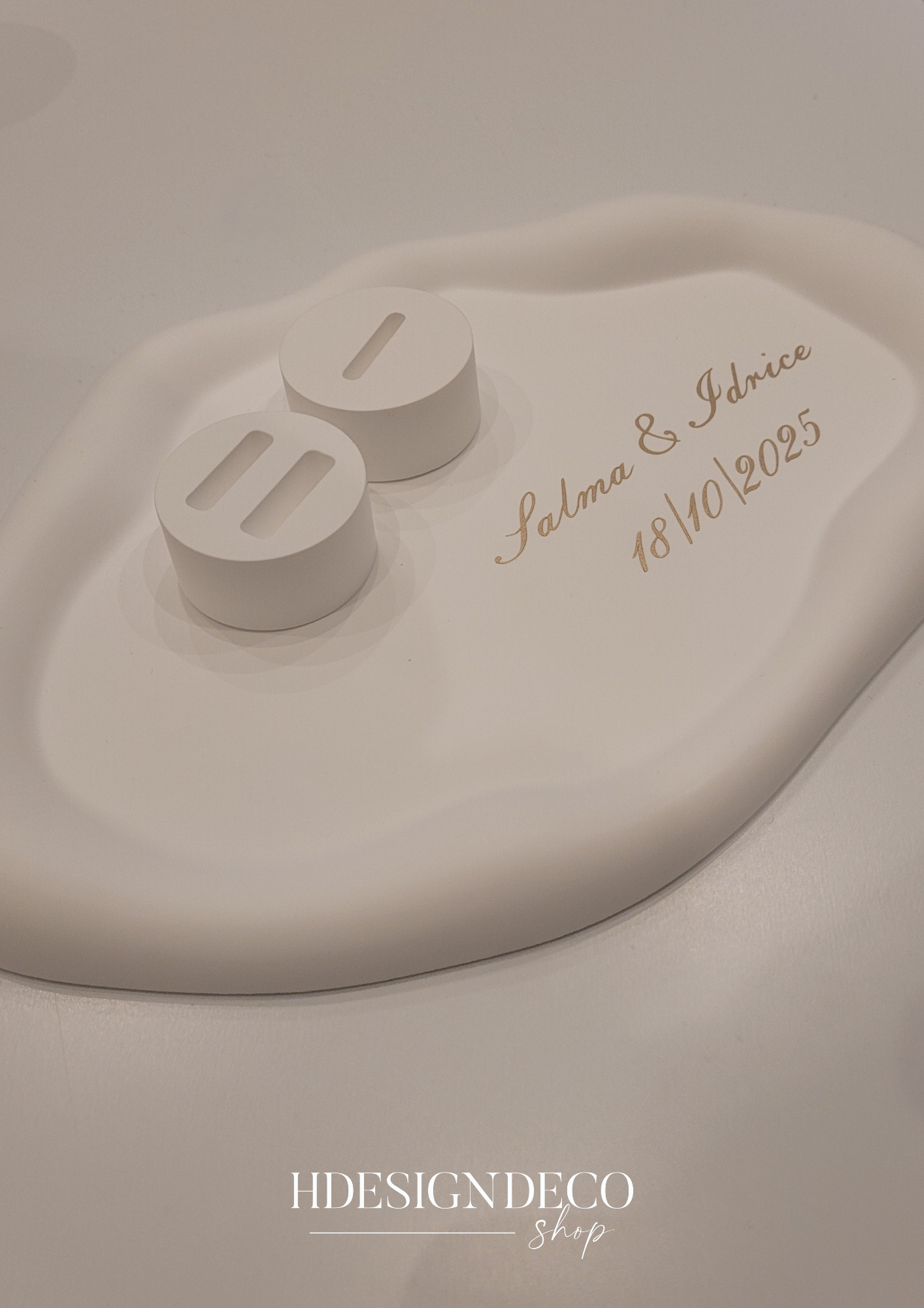 Plateau porte alliances personnalisé